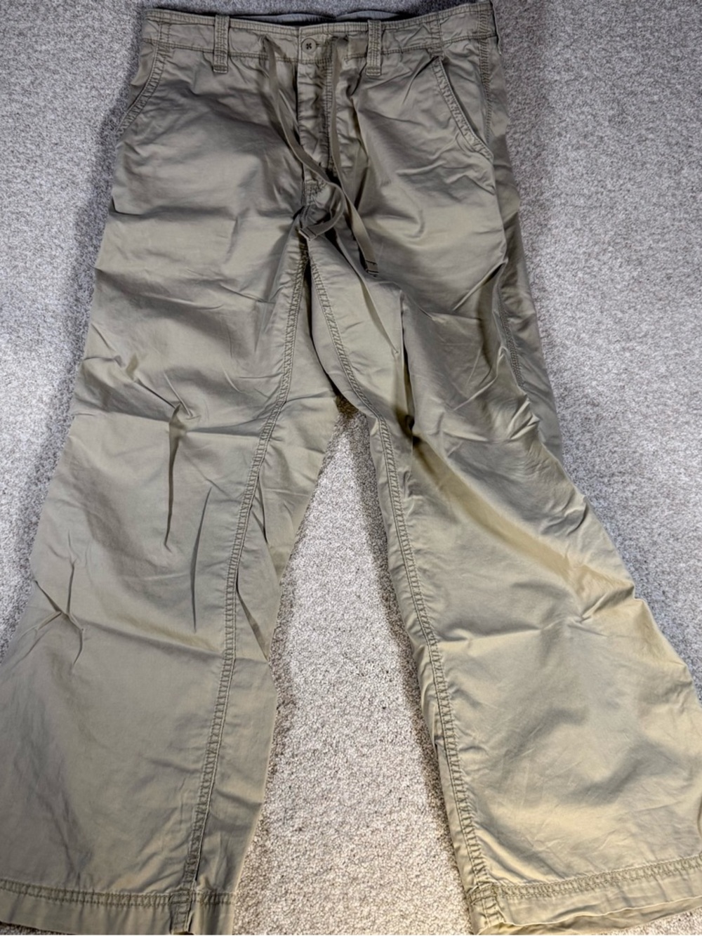 Vintage GAP Explorer Pants Men's Loose Fit 100% Cotton Pants 34x30 Beige Khaki